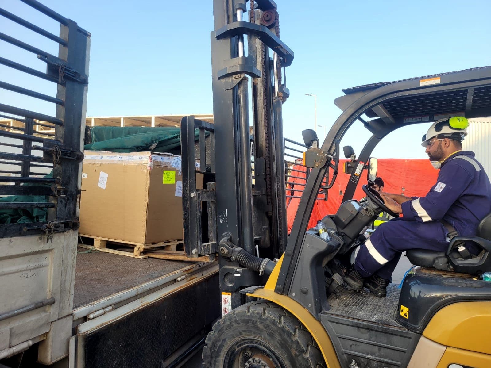 Forklift support at WH-10073 warehouse in Al Sulay Riyadh